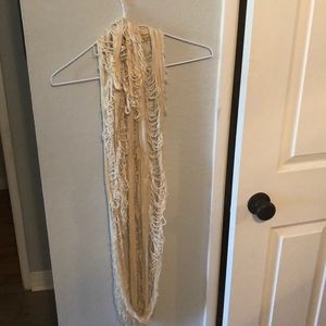 Distressed infinity scarf